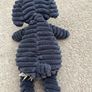 Jellycat Cordy Roy Elephant Navy Slate Blue Ribbed Soft Toy Medium Plush Image 3