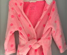 Primark Neon pink girls dressing gown Age 2-3 EUC