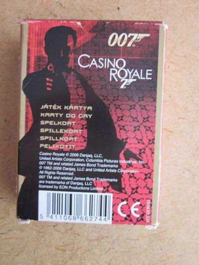 James Bond 007Casinio Royale Cartamundi Playing Cards 2006
