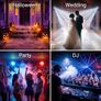 Smoke Machine with 13 Colour RGB Effect, 8 LED Lights, Mini Fog Machine with 3-Metre Wired Remote and Two Wireless Controllers for DJ Disco Parties Image 4