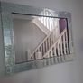 Rectangle Mirror with silver detail Image 3