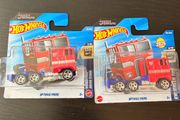 hot wheels Optimus Prime x2