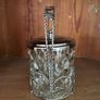 Vintage Heavy Cut Glass Ice Bucket / Biscuit Barrel Image 4