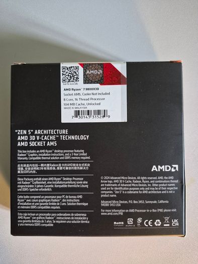 Amd Ryzen 7 9800x3d