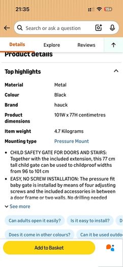 Hauck Baby Gates x3 plus extenders