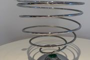 Chrome Spiral Fruit Bowl