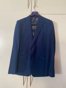 Marco Capelli navy slim fit 3 piece suit