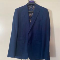 Marco Capelli navy slim fit 3 piece suit