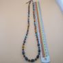 Vintage Venetian Style Tiny Floral Glass & Old Brass Beads Necklace 24 inches Image 6
