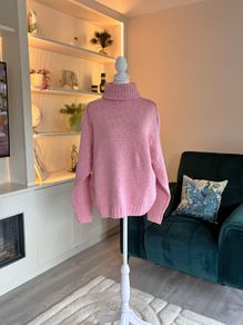 Girls Pink Knitted Roll Neck Jumper from Destination