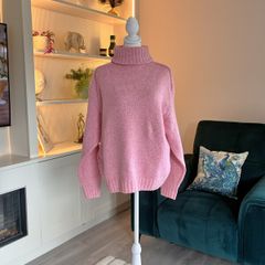 Girls Pink Knitted Roll Neck Jumper from Destination