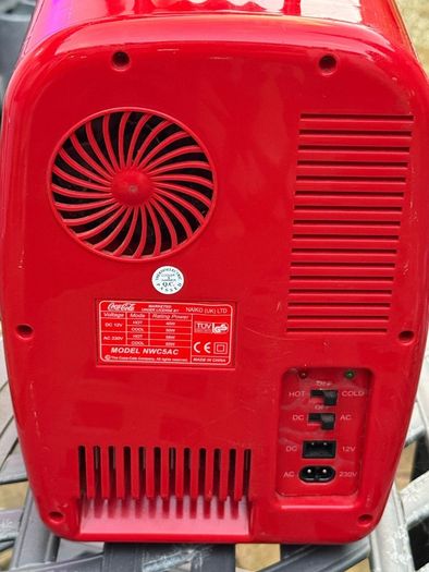 Vintage Coca-Cola Naiko Portable Mini Fridge Cooler/Warmer-Excellent Condition