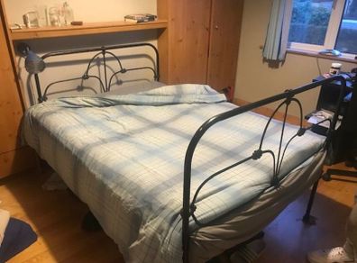 Cast iron bed