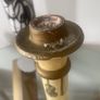 Vintage Italian Plaster Musical Theme Tall Candlesticks Image 6