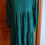 Bnwts Dunnes Green and black floral midi dress size M 12/14 Image 8