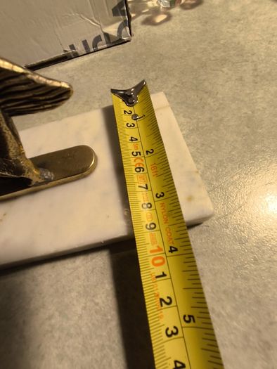 Vintage Brass Dragon on plinth of marble
