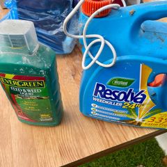 Lawn feed and weed killer