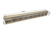 Madia Storage Container 1 9-Box Tilt Bins With Locking Bar