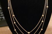 Ladys necklace 3 in one 14k Gold plating
