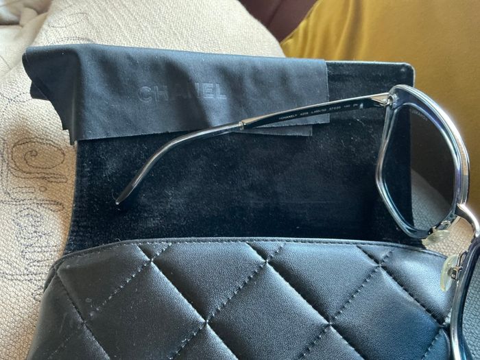 Authentic Chanel Blue Sunglasses