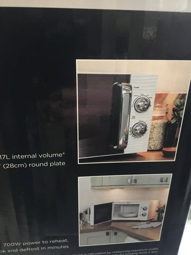 White Kettle Toaster and Microwave Set Russell Hobbs