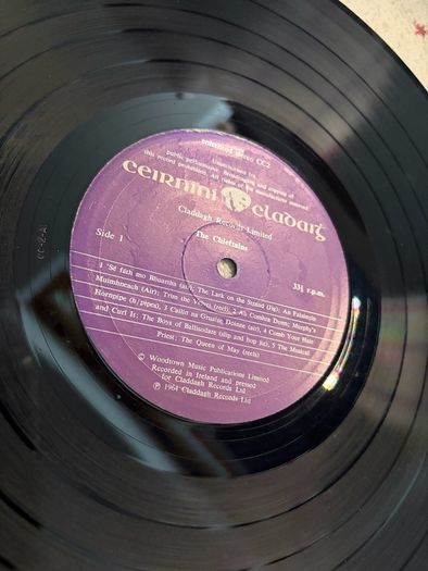 The Chieftains vinyl lp.  Irish pressing