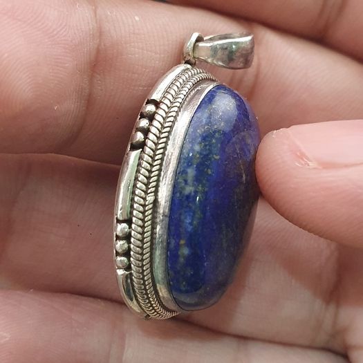 Vintage LapisLazuli 925 Sterling sliver Pendant