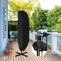 Parasol Cover Waterproof Cantilever Parasol Cover 3m Banana Parasol Cover Cantilever Windproof Garden Parasol Covers Large(265cm X 40/50cm)