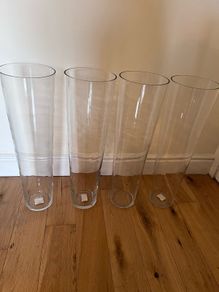 Glass Vases x 4