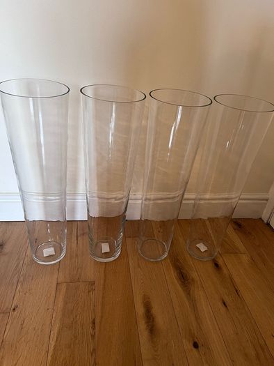 Glass Vases x 4