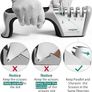 NEW SALE | Sharpener, 4 in 1 Kitchen Knife Sharpening 4 Stage Manual Knife Sharperener Tool with Cut Protection Gloves for Sharpening Kitchen Knives, Scissors Image 4