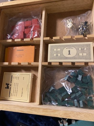 RARE Monopoly in Wooden Box