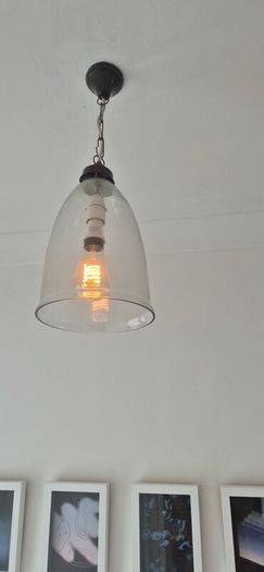vintage glass ceiling lamp