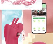 9 Speed Strong Pink Rabbit Vibrator G-spot Stimulator APP