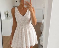 Atmosphere Blush Pink Lace Skater Dress Size 10 NWT Wedding Guest Party Vintage Dress