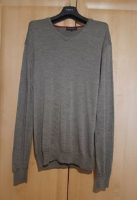 100% Merino Wool V-neck Jumper Brook Taverner XL