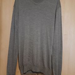 100% Merino Wool V-neck Jumper Brook Taverner XL