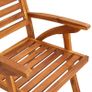 Garden Chairs 6 pcs Solid Acacia Wood Image 4