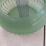 Vintage Green Glass Decorative Bowl Image 6