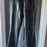M&S Black faux leather trousers size 12/M Image 4