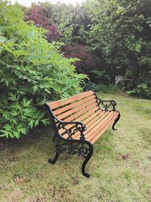 Cast iron and oak garden bench - 5ft