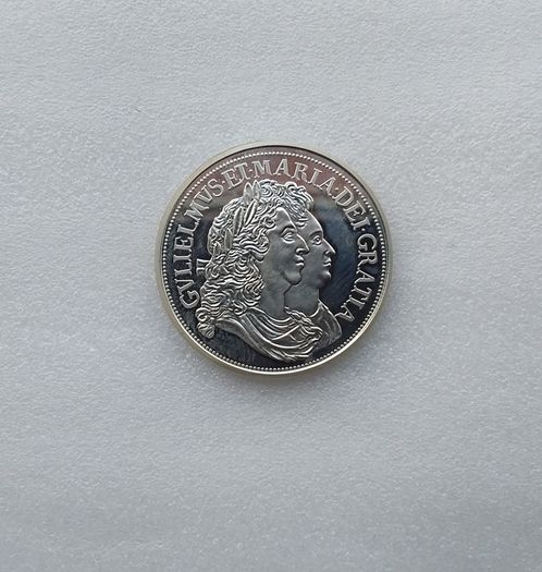 United Kingdom : William and Mary Coin - " The Millionaires Collection " 2007   Re-Strike .925 Silver