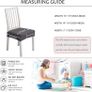 Diamond Lattice Waterproof Chair Seat Covers for Dining Room Chairs Stretch Dining Room Kitchen Chair Covers,Removable Washable Chair Seat Cushion Slipcovers (Dark Gray,2 Pcs) Image 3