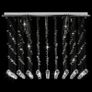 Ceiling Lamp with Crystal Beads Silver Cubic G9 Image 4