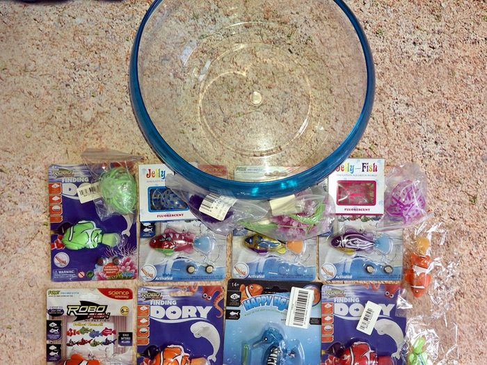 Bundle - Aquarium Robo Fishes Jellyfishes Robo Seahorse Aqua Plants RF101