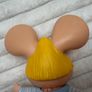 Topo Gigio Maria Perego giochi Blue White Sweater Plush body Vinyl Head Vintage Please see pictures Image 9