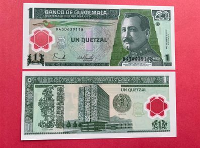 Guatemala  1 Quetzal  2006   ( UNCIRCULATED ) Polymer / Plastic.