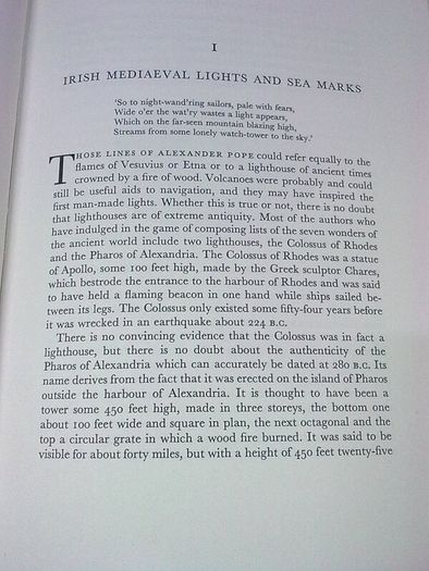 The Irish lighthouse service by T. G. Wilson Ireland Irish history