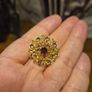Vintage Gold Tone Brooch Image 2