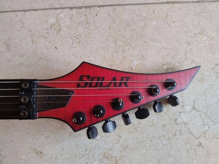 Solar Guitar S1.6FRFBR with SD Black Winter pickups